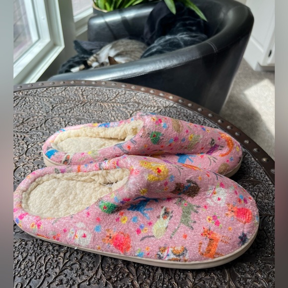 NEW NATURAL LIFE COZY CAT SLIPPERS XL 10-11 - Picture 5 of 6